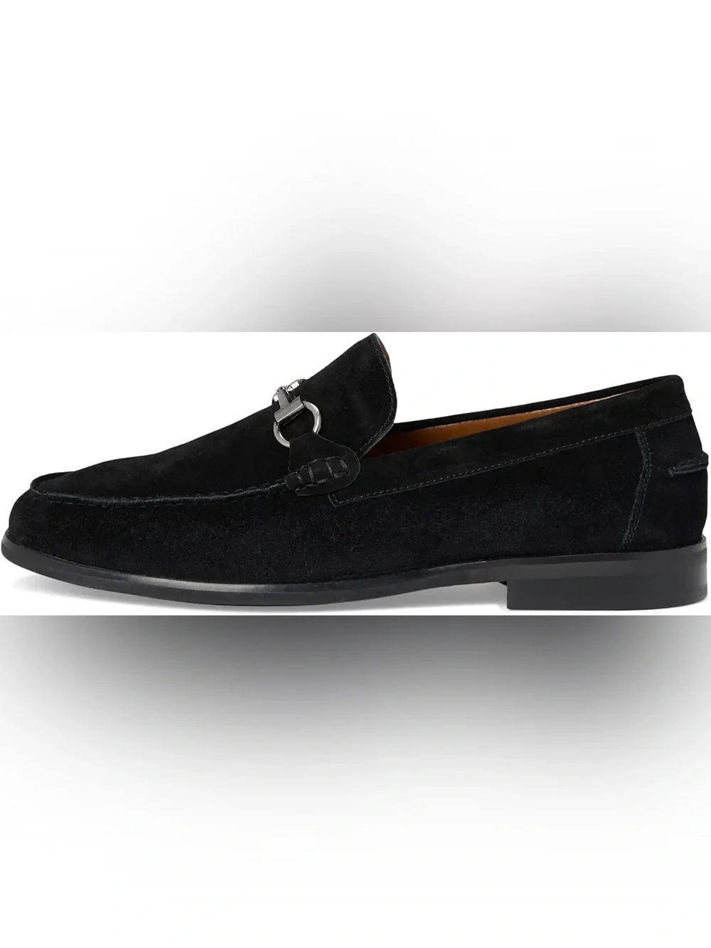 Steve Madden 🔥Alfio Men's Black Suede Bit Loafers - Classic Slip-On Dress Shoe